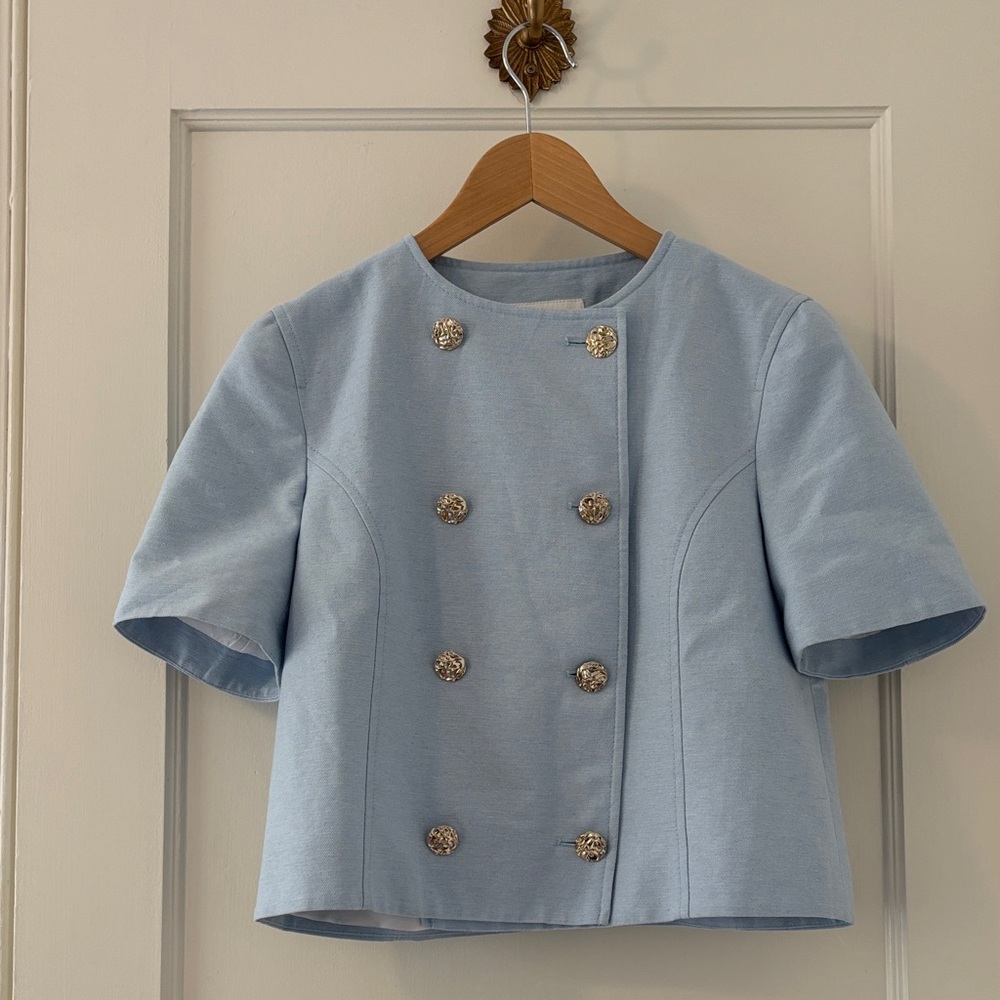 NWT Zara Sky Blue Blazer Small